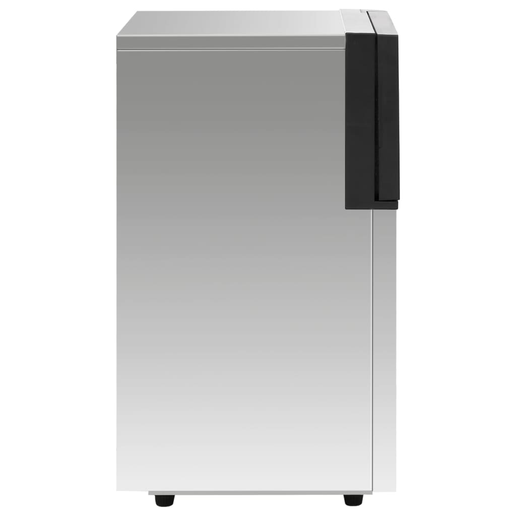 Máquina de fazer cubos de gelo 45kg/24h prateado