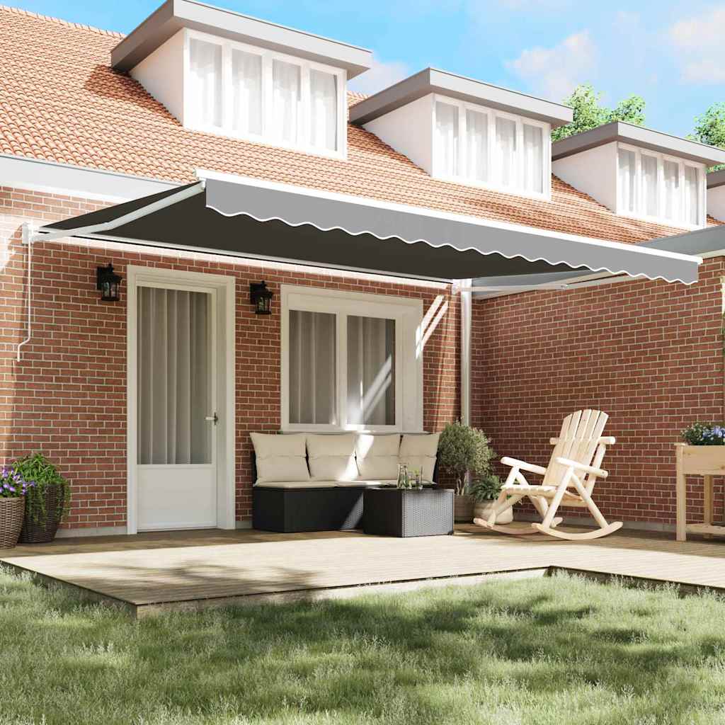 Toldo Manual Branco 5 x 3 m Metal
