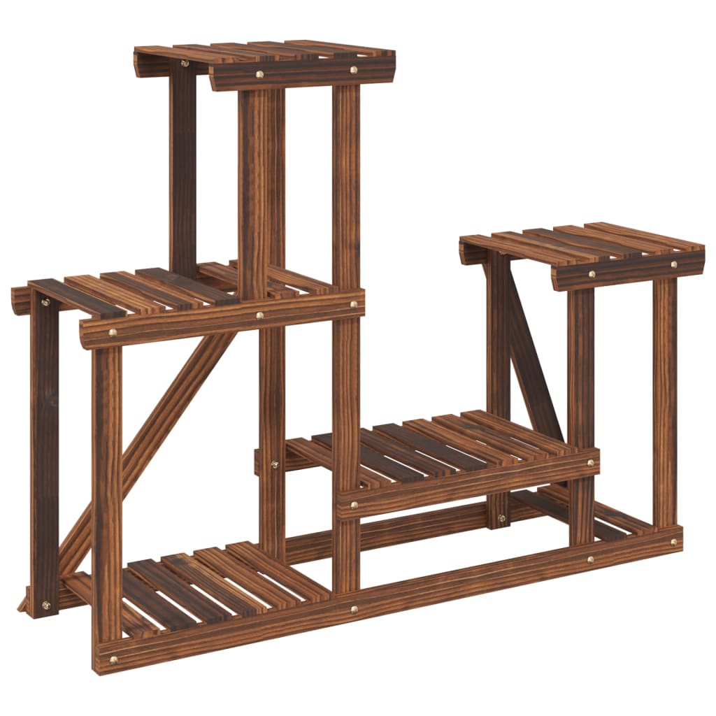 Suporte de plantas 90x25x73,5 cm madeira de abeto maciça
