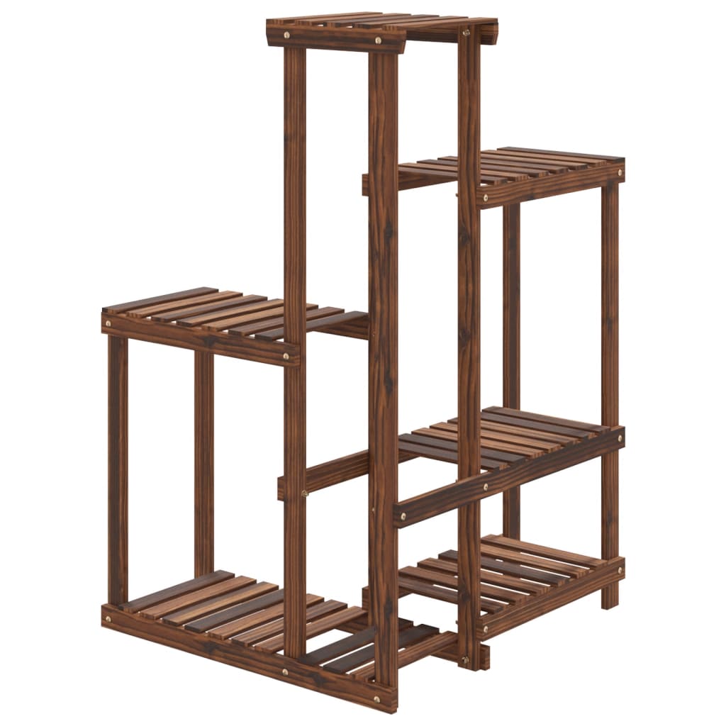 Suporte de plantas 62,5x61,5x101,5 cm madeira de abeto maciça