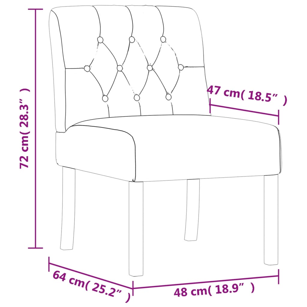 Cadeirão linho design de botões