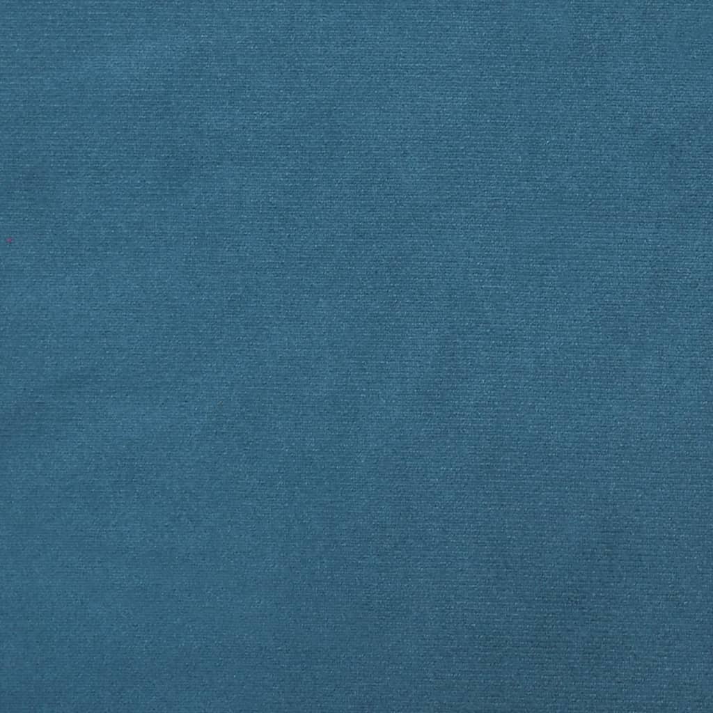 Cadeirão com encosto alto veludo azul design de botões