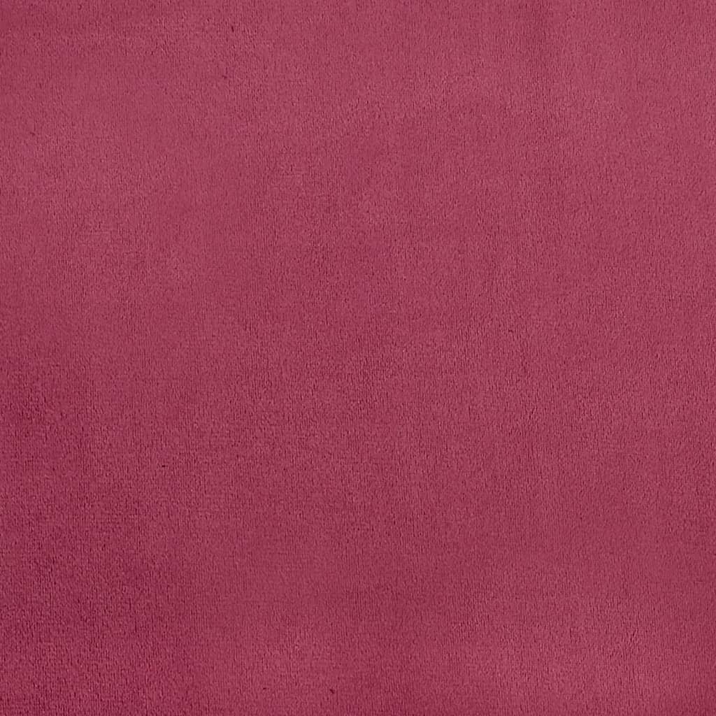 Cadeirão c/ encosto alto veludo vermelho-tinto design de botões