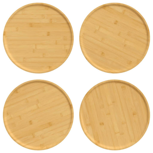 Pratos de pizza 4 pcs Ø32x1,5 cm bambu