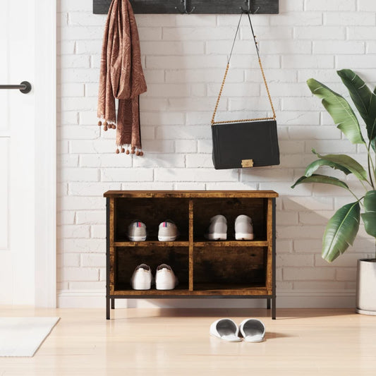 Sapateira 69x35x50 cm derivados de madeira carvalho fumado