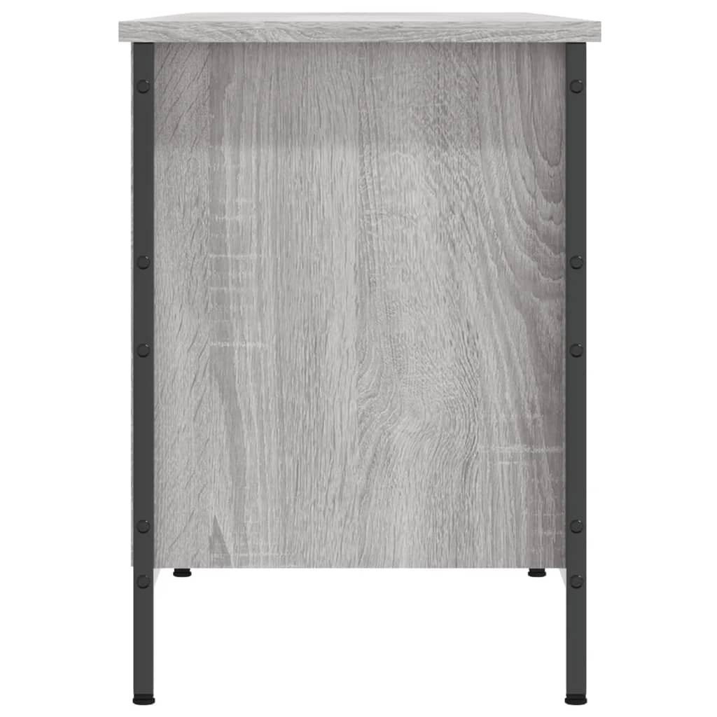 Sapateira 131x35x50 cm derivados de madeira cinzento sonoma