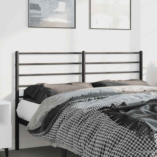 Cabeceira de cama 150 cm metal preto