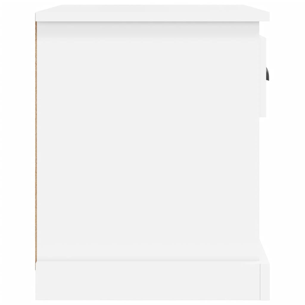 Mesas cabeceira 2pcs 39x39x47,5 cm derivados de madeira branco