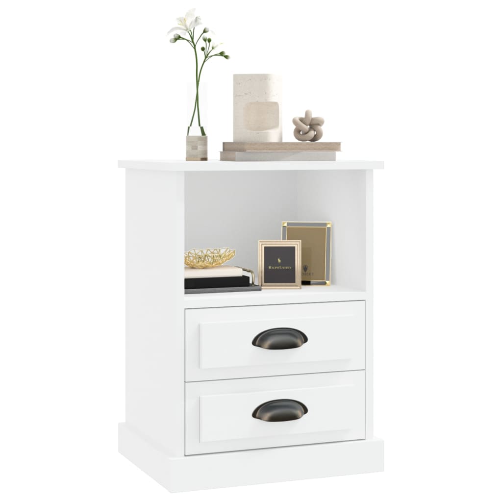 Mesa de cabeceira 43x36x60 cm branco