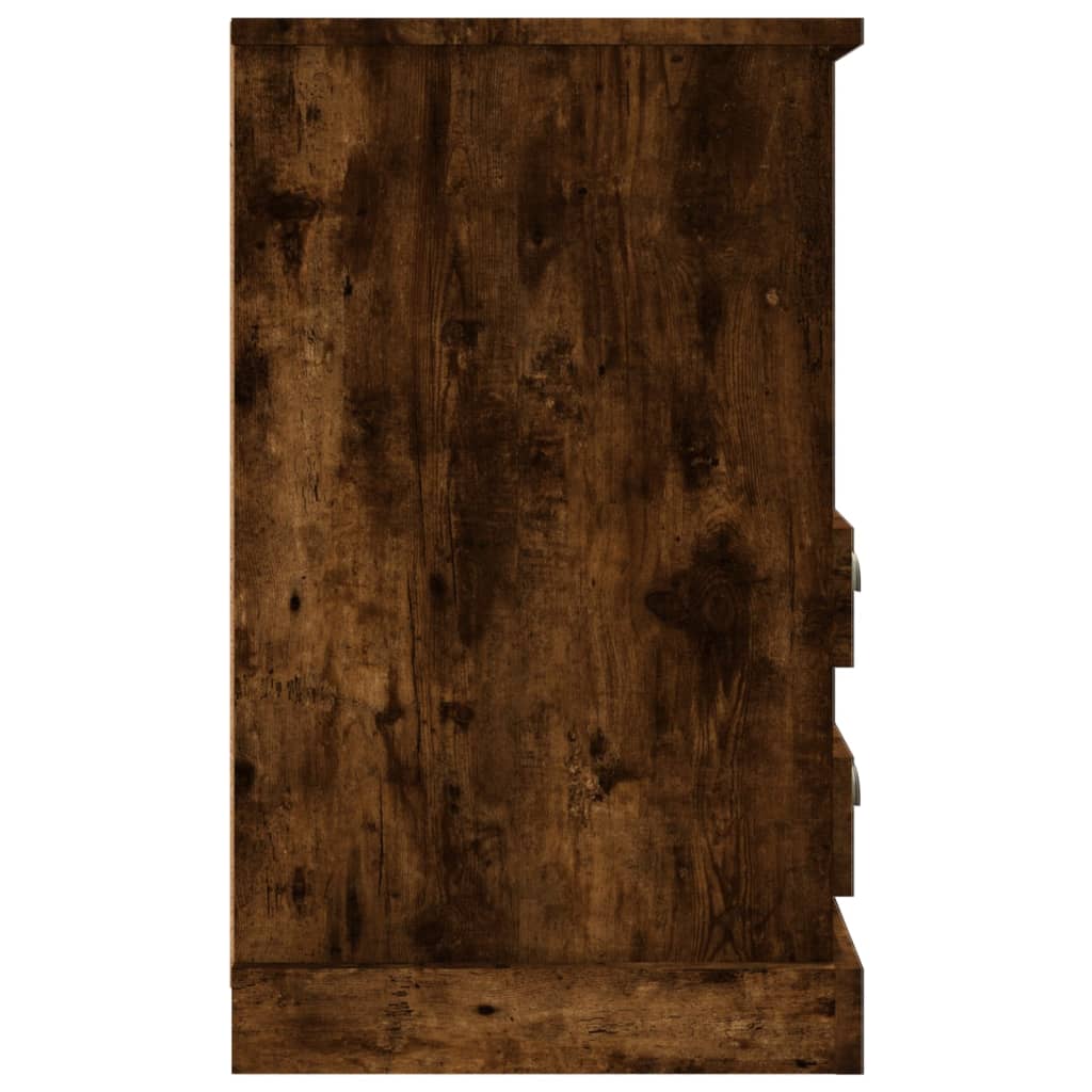 Mesas de cabeceira 2 pcs 43x36x60 cm cor carvalho fumado