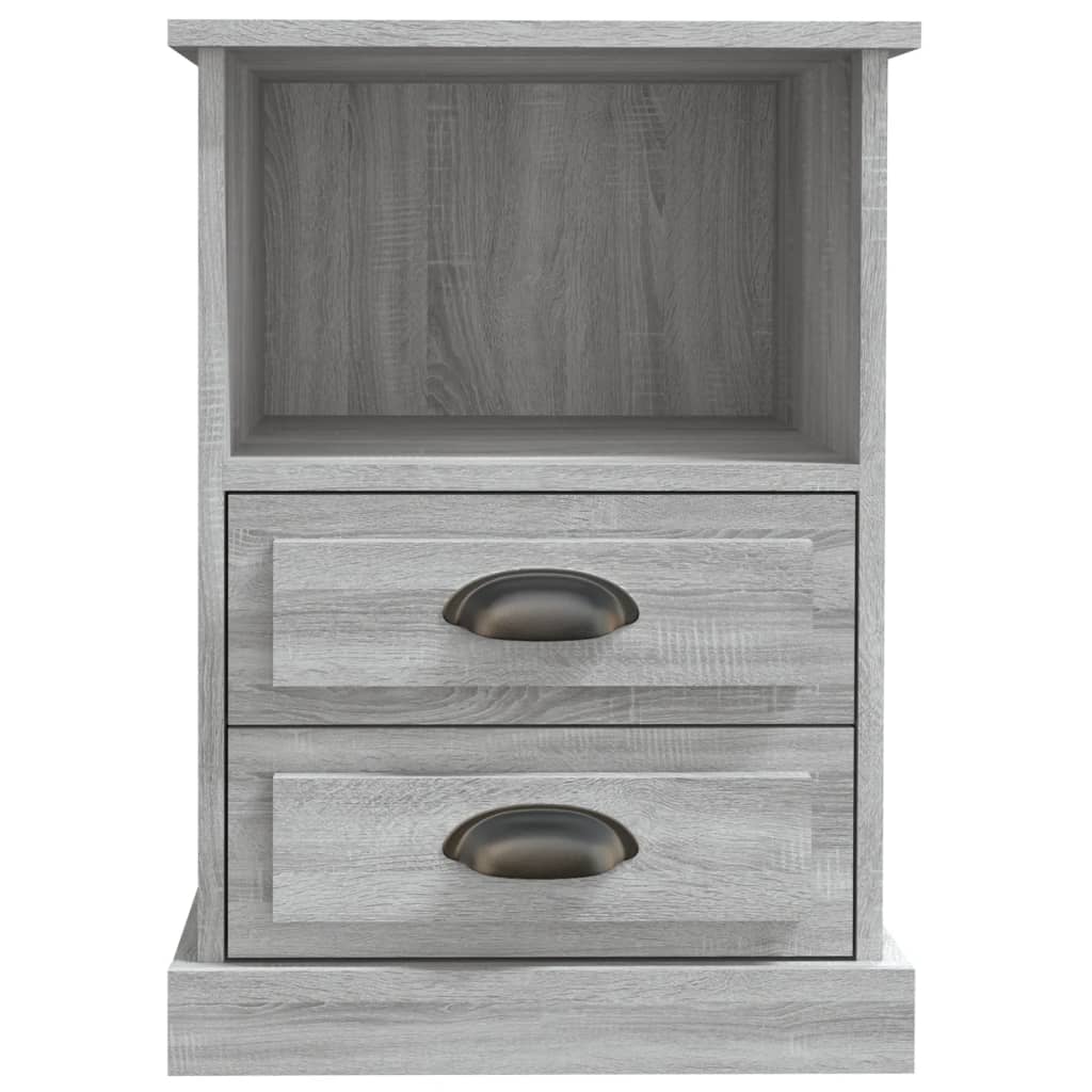 Mesas de cabeceira 2 pcs 43x36x60 cm cinzento sonoma
