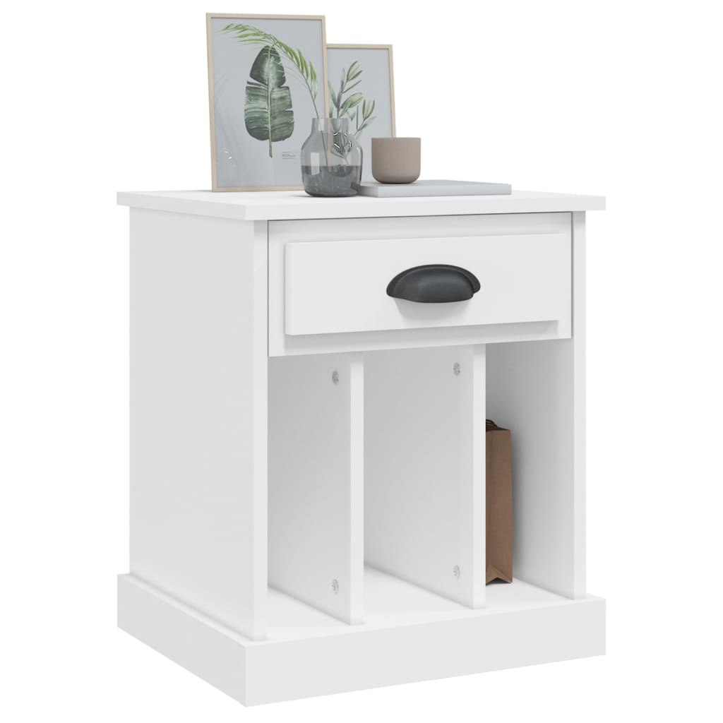 Mesas de cabeceira 2 pcs 43x36x50 cm branco