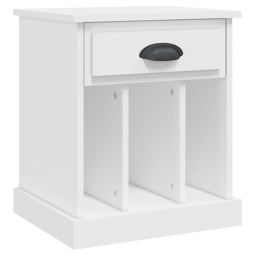 Mesas de cabeceira 2 pcs 43x36x50 cm branco