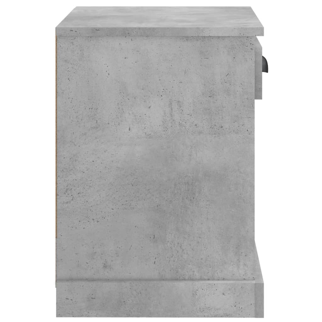 Mesas de cabeceira 2 pcs 43x36x50 cm cinzento cimento