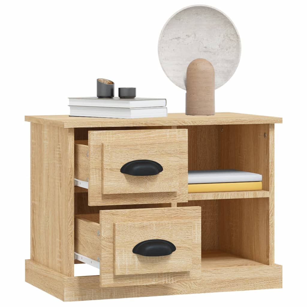 Mesa de cabeceira 60x35,5x45 cm cor carvalho sonoma