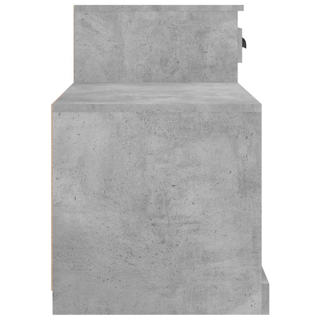 Sapateira 100x42x60 cm derivados de madeira cinzento cimento