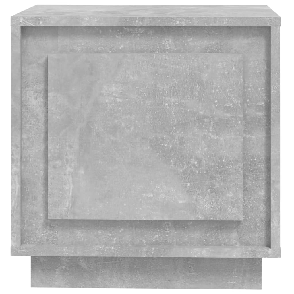 Mesas cabeceira 2pcs 44x35x45cm derivados madeira cinza cimento