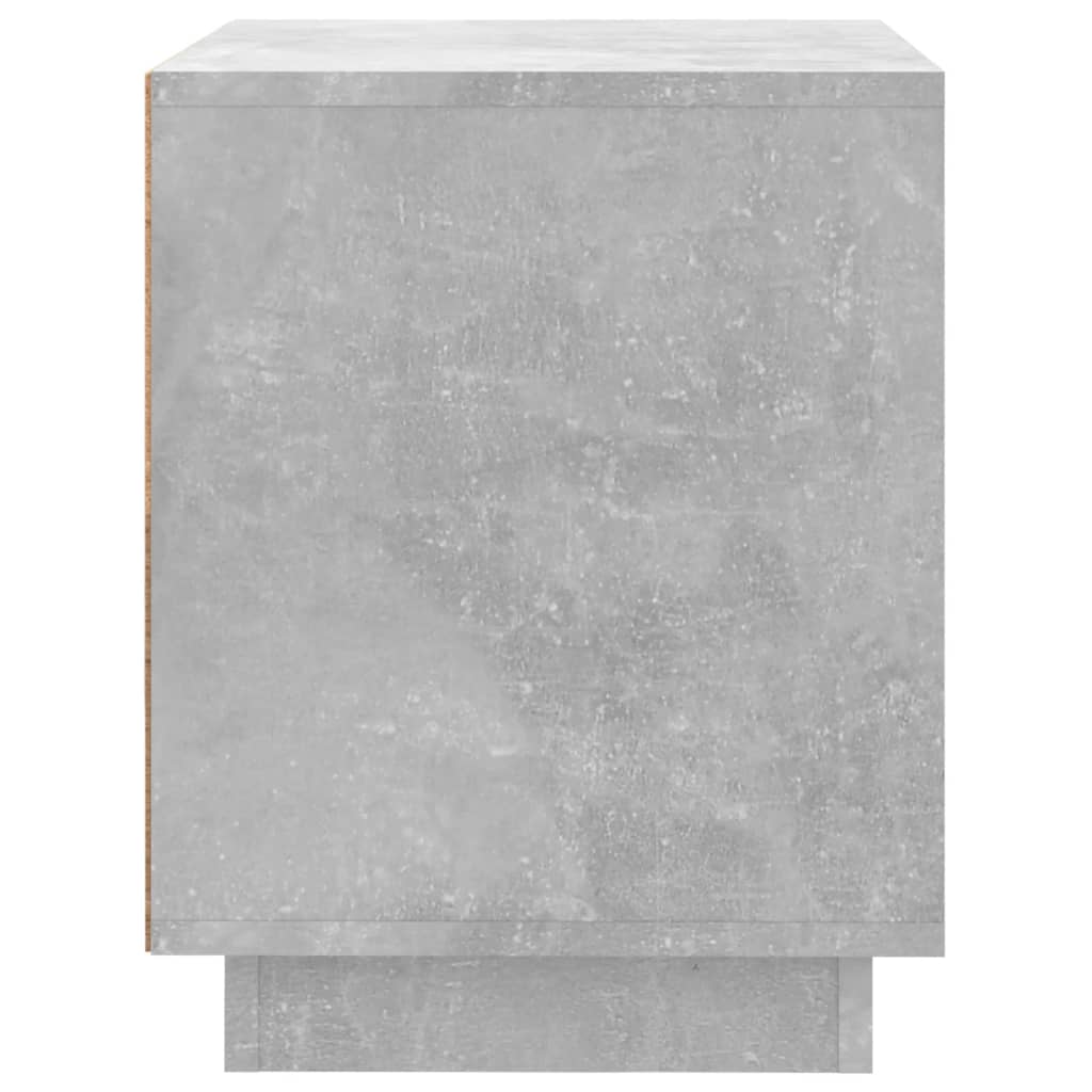Mesas cabeceira 2pcs 44x35x45cm derivados madeira cinza cimento