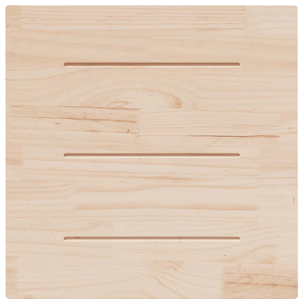Tampo de mesa quadrado 80x80x2,5 cm pinho maciço branco