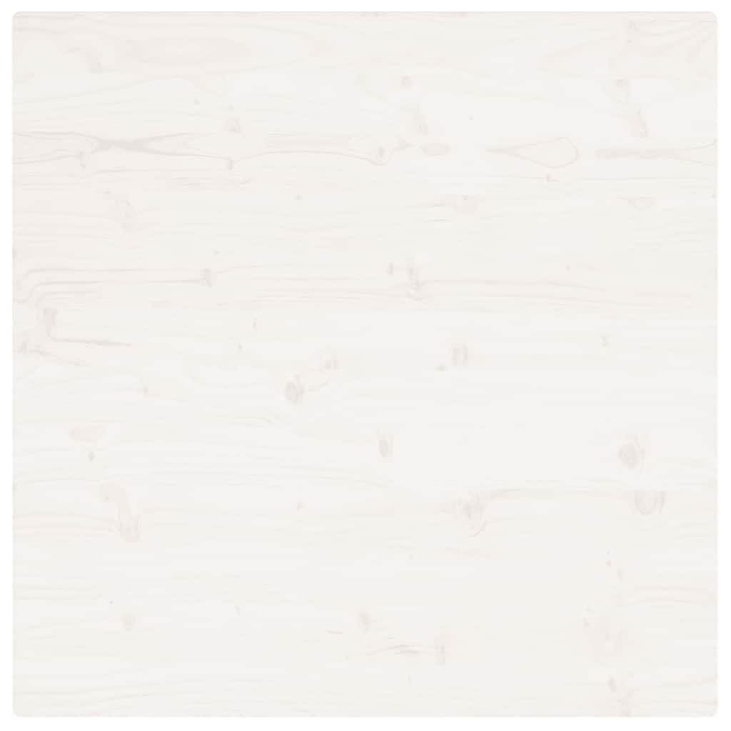 Tampo de mesa quadrado 90x90x2,5 cm pinho maciço branco