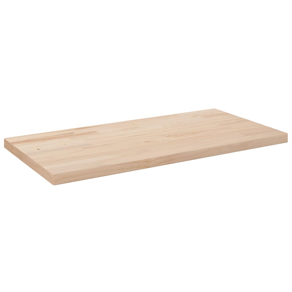 Tampo de mesa retangular 80x40x2,5 cm pinho maciço