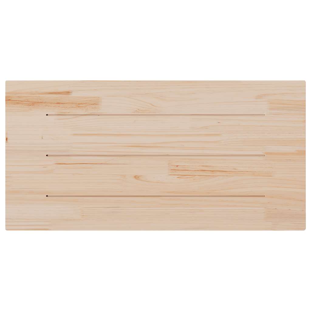 Tampo de mesa retangular 100x50x2,5 cm pinho maciço