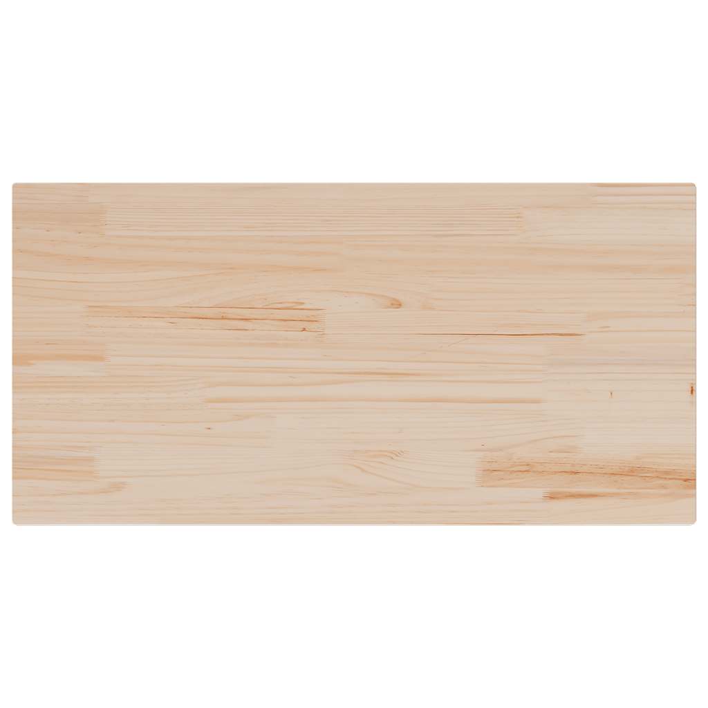 Tampo de mesa retangular 100x50x2,5 cm pinho maciço