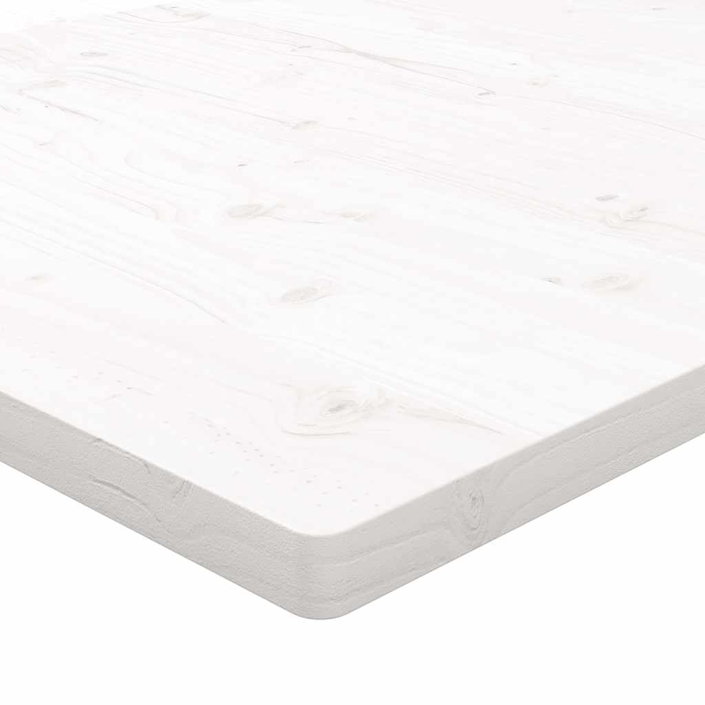 Tampo de mesa retangular 110x55x2,5 cm pinho maciço branco