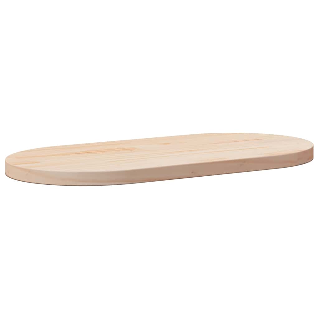 Tampo de mesa 90x45x2,5 cm madeira maciça pinho oval