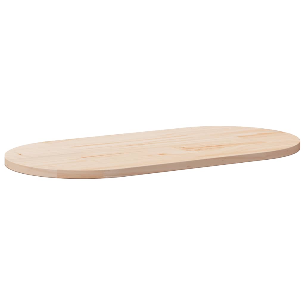 Tampo de mesa 100x50x2,5 cm madeira maciça pinho oval
