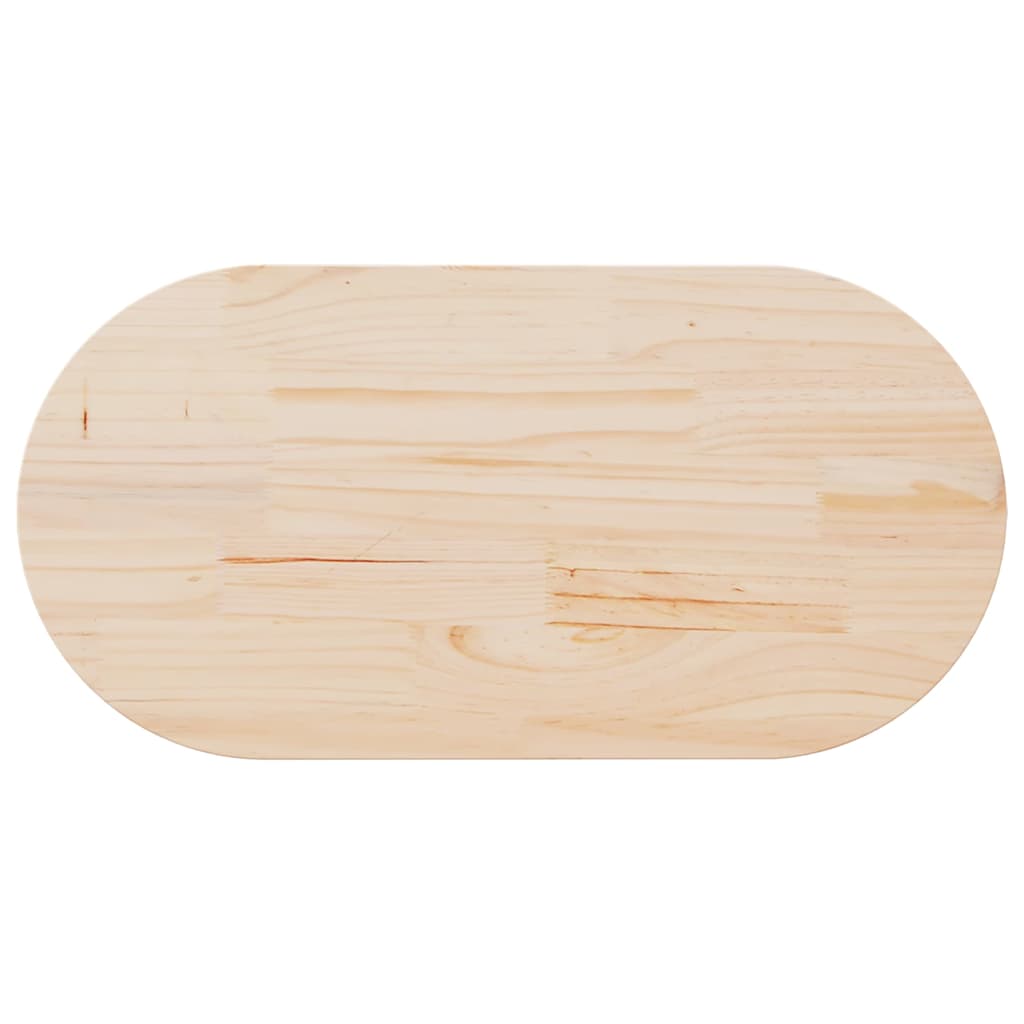 Tampo de mesa 110x55x2,5 cm madeira maciça pinho oval