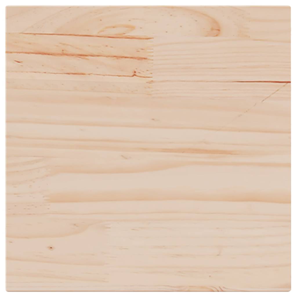 Tampo de mesa quadrado 40x40x2,5 cm pinho maciço branco