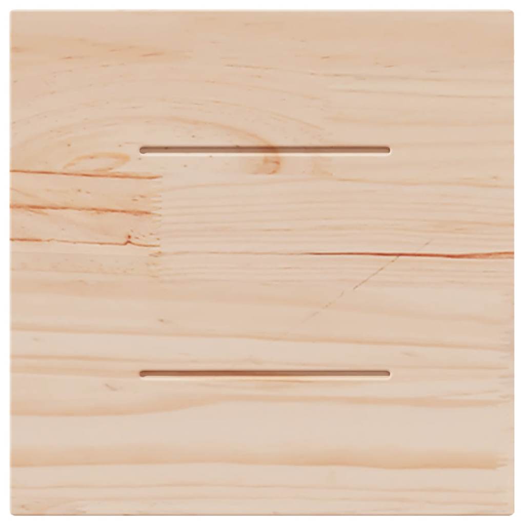 Tampo de mesa quadrado 40x40x2,5 cm pinho maciço branco