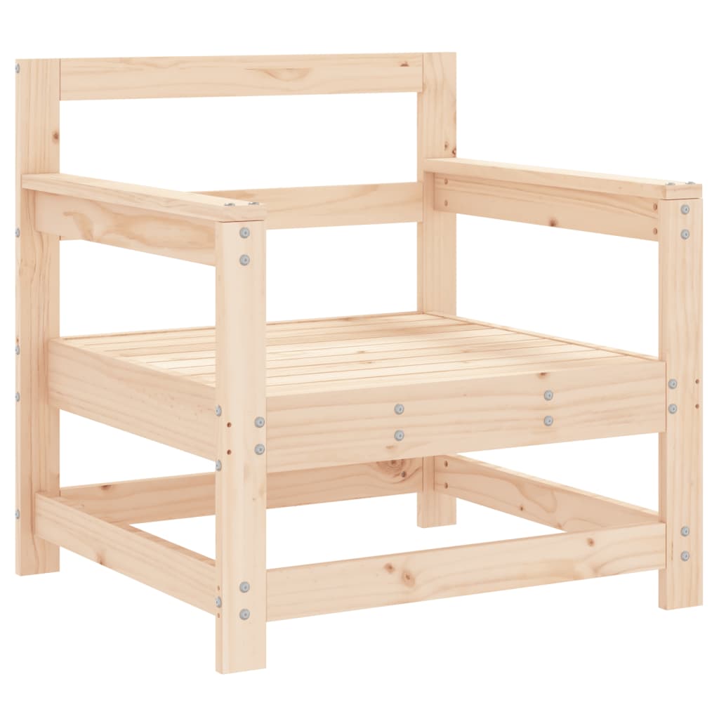 Cadeiras de jardim 2 pcs madeira de pinho maciça