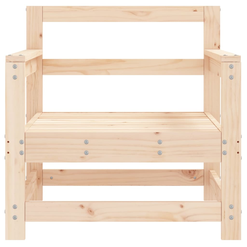 Cadeiras de jardim 2 pcs madeira de pinho maciça