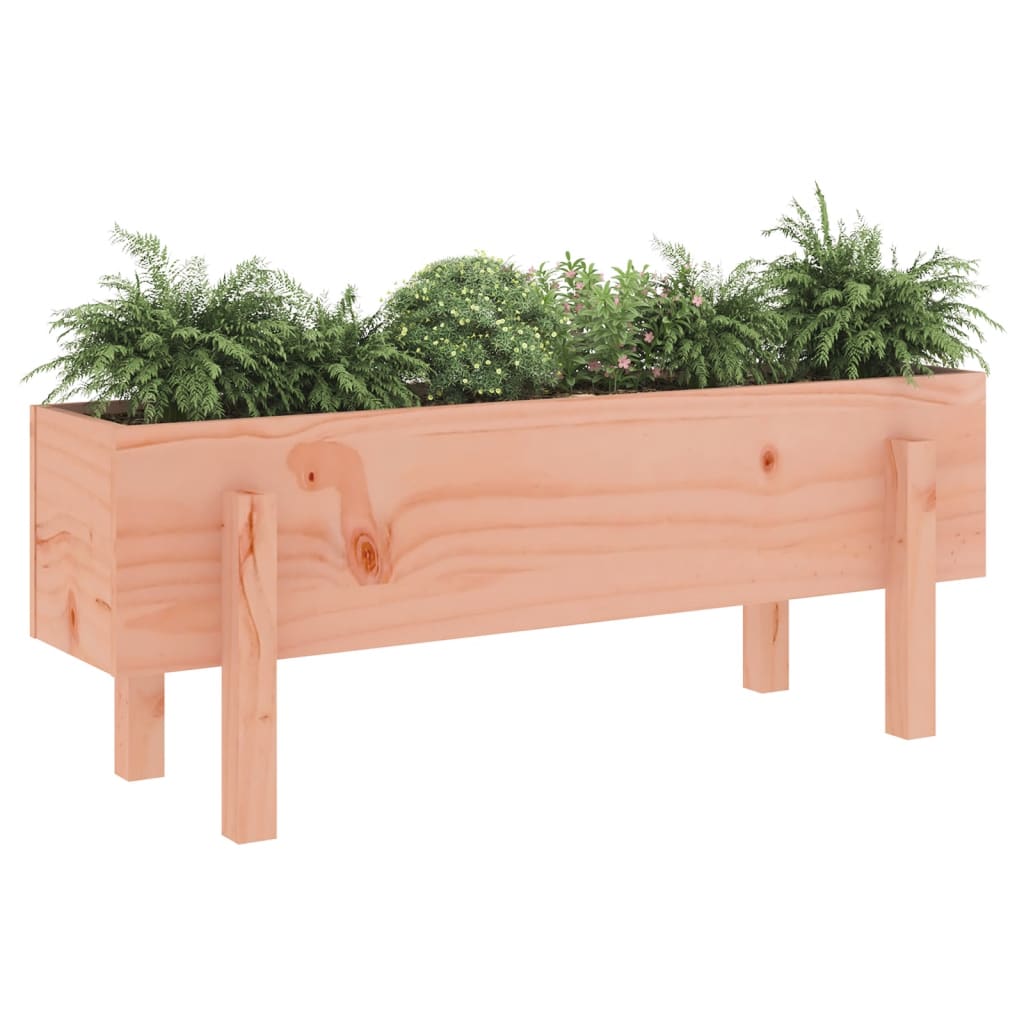 Canteiro elevado de jardim 101x30x38 cm madeira douglas maciça