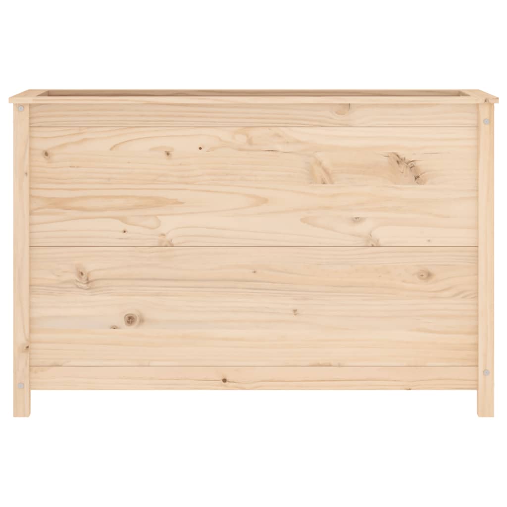Canteiro elevado de jardim 119,5x40x78 cm pinho maciço