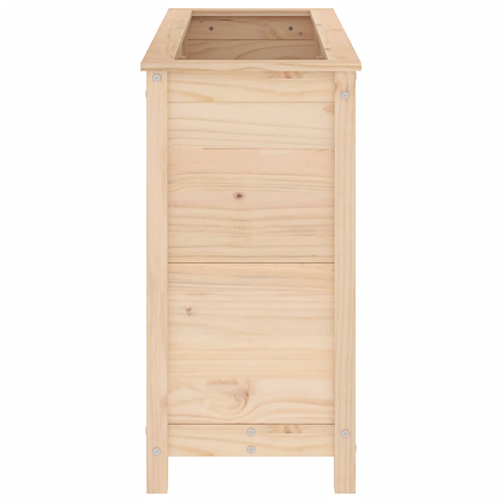 Canteiro elevado de jardim 119,5x40x78 cm pinho maciço