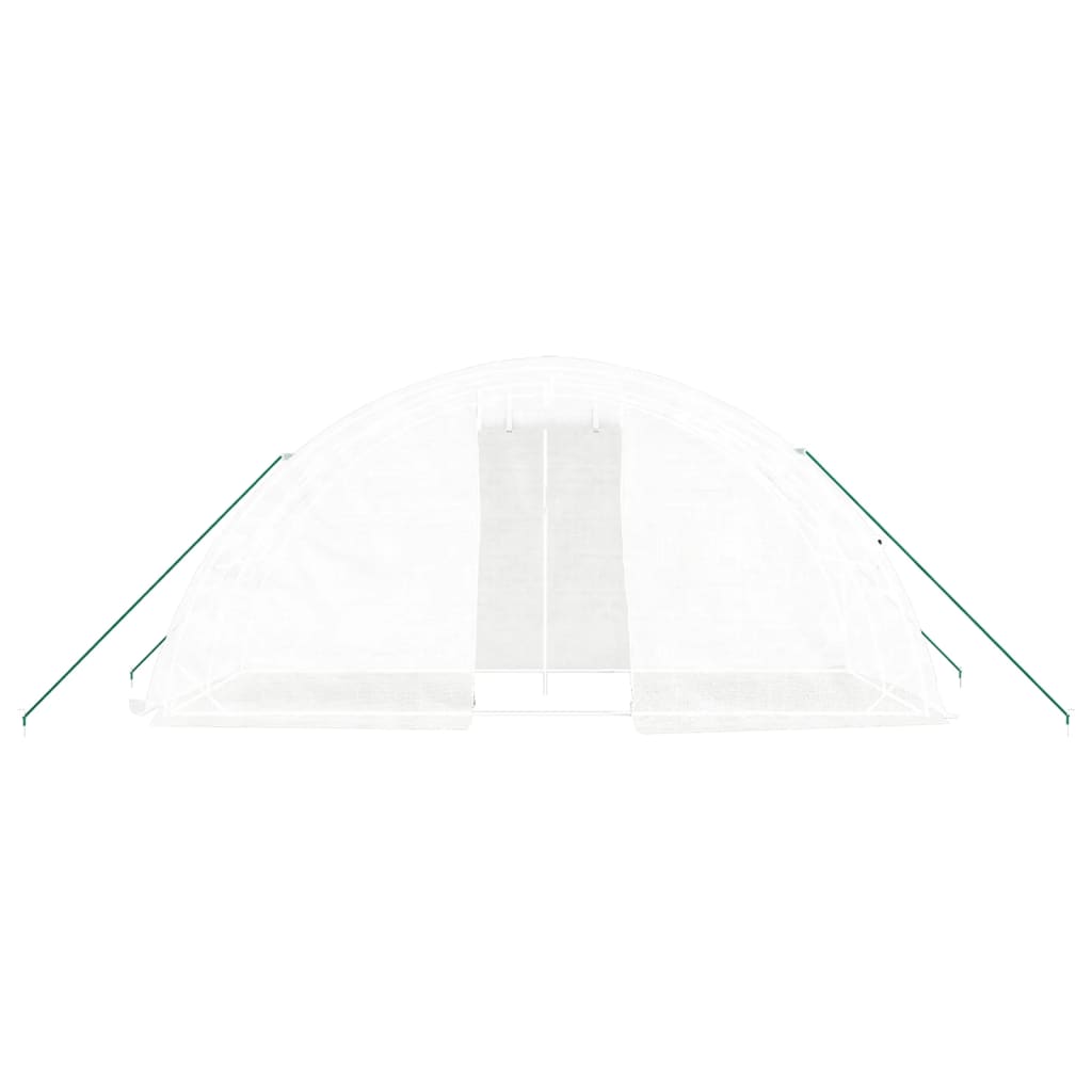 Estufa com estrutura de aço 10 m² 5x2x2,3 m branco