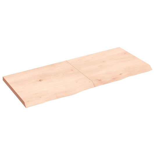 Prateleira de parede 120x50x(2-4)cm carvalho maciço não tratado