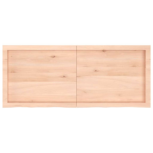 Prateleira de parede 120x50x(2-4)cm carvalho maciço não tratado