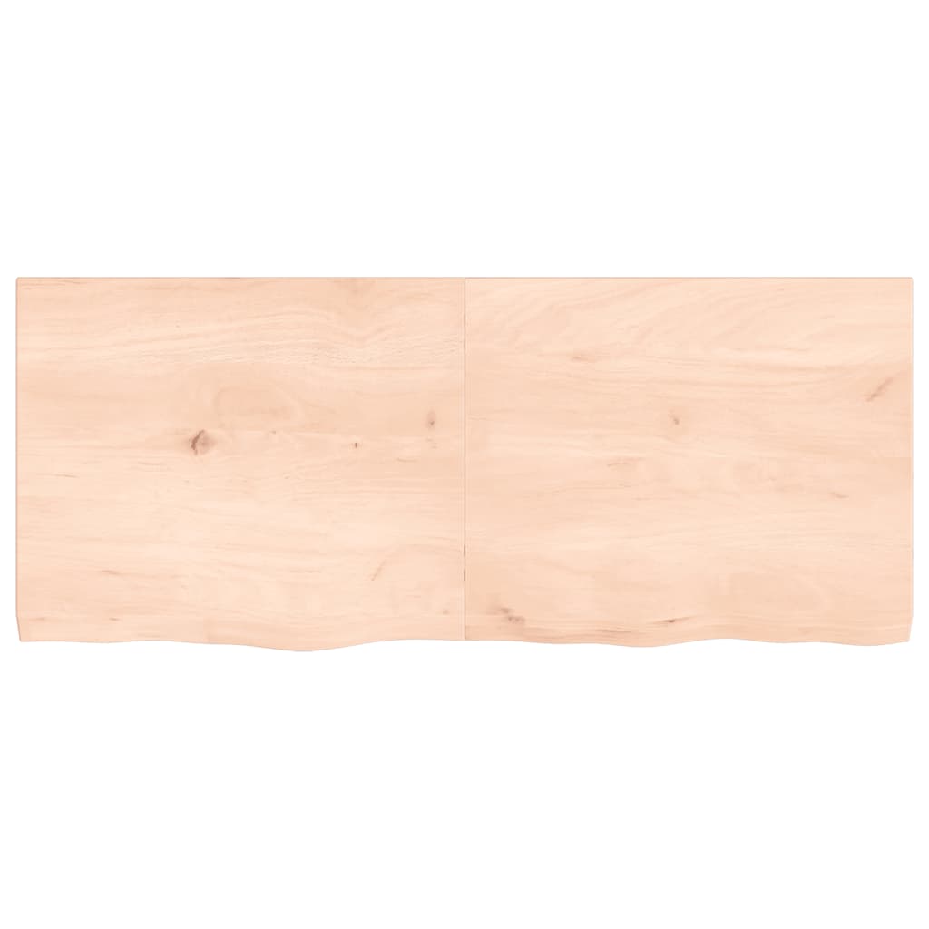 Prateleira de parede 120x50x(2-4)cm carvalho maciço não tratado