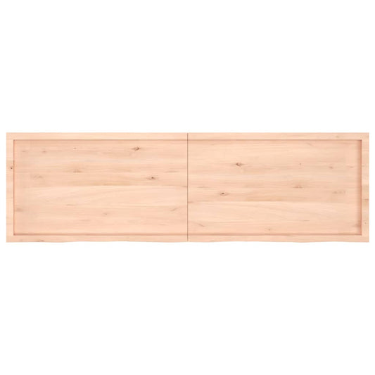 Prateleira de parede 200x60x(2-4)cm carvalho maciço não tratado