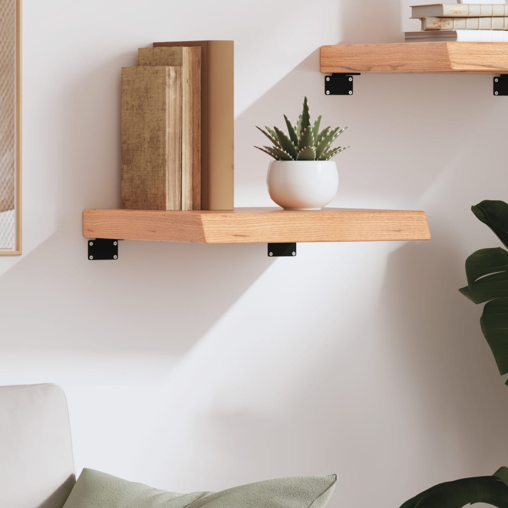 Prateleira de parede 40x40x(2-6) cm carvalho tratado castanho