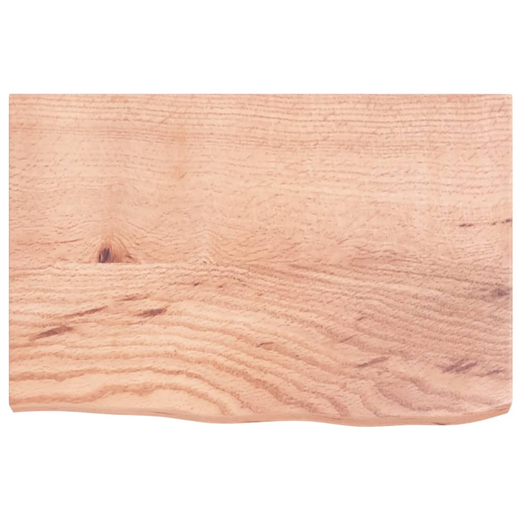 Prateleira de parede 60x40x(2-4) cm carvalho tratado castanho