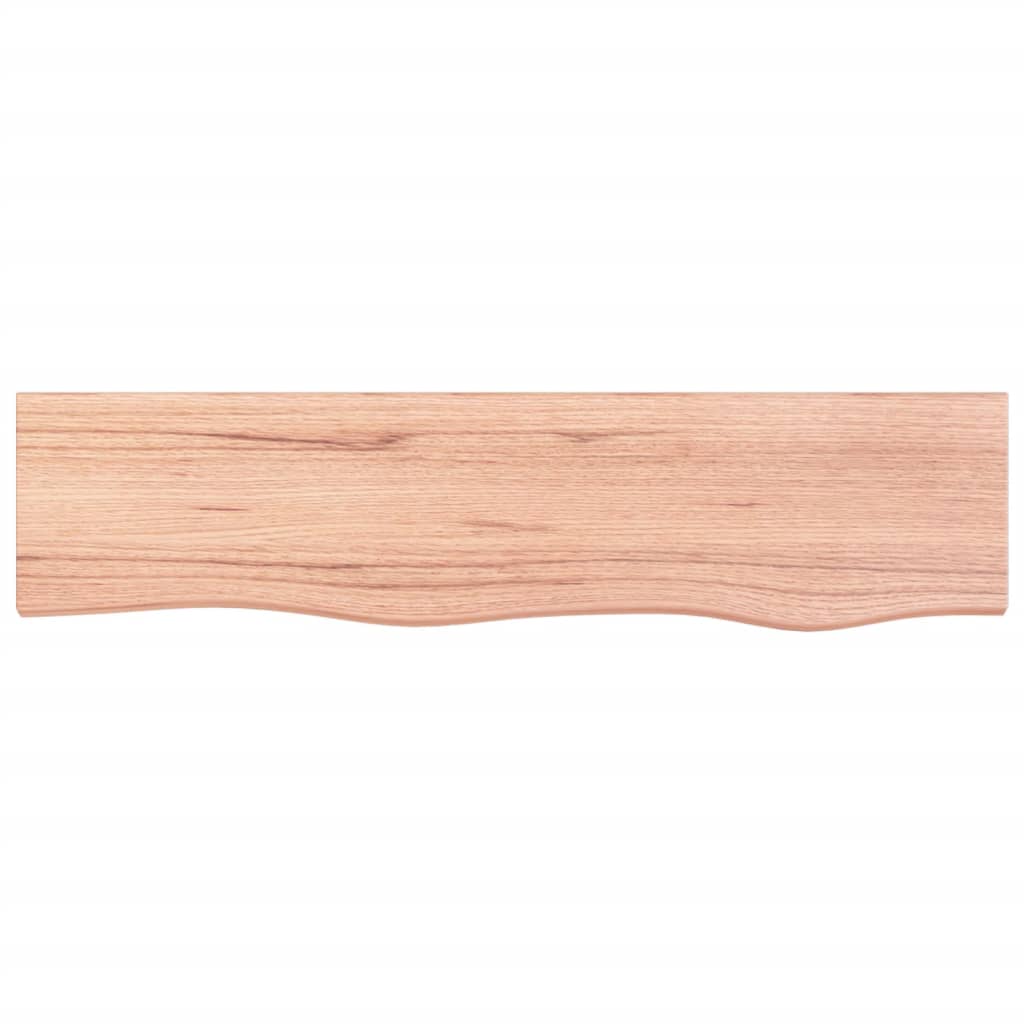 Prateleira de parede 80x20x6 cm carvalho tratado castanho-claro