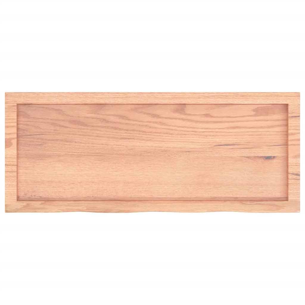 Prateleira de parede 100x40x(2-4) cm carvalho tratado castanho