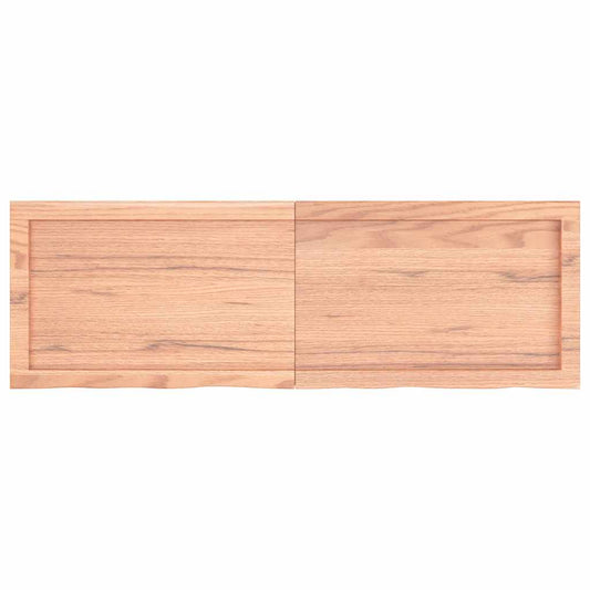 Prateleira de parede 120x40x(2-4) cm carvalho tratado castanho