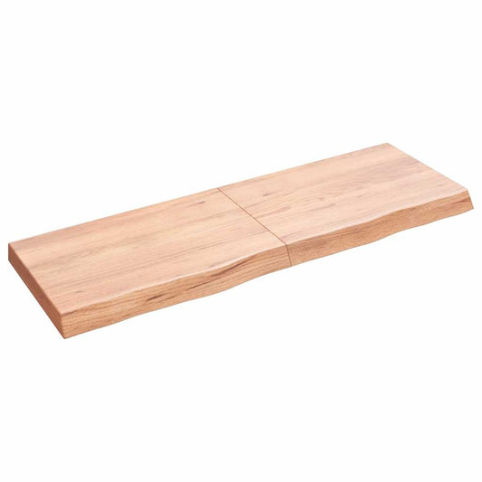 Prateleira de parede 120x40x(2-6) cm carvalho tratado castanho