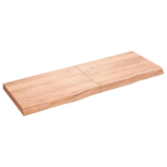 Prateleira de parede 140x50x(2-6) cm carvalho tratado castanho